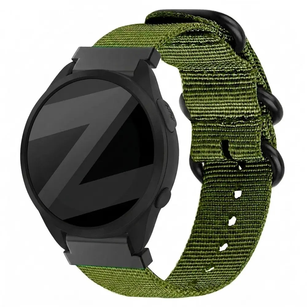 Bandz Garmin Forerunner 165 Buckled Nylon Strap (Green)