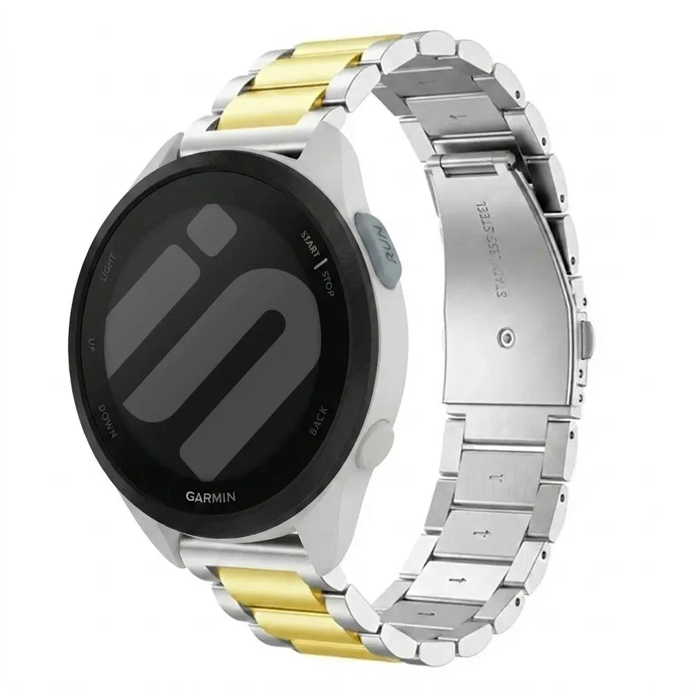 Garmin Forerunner 165 Steel Strap (Silver/Gold)