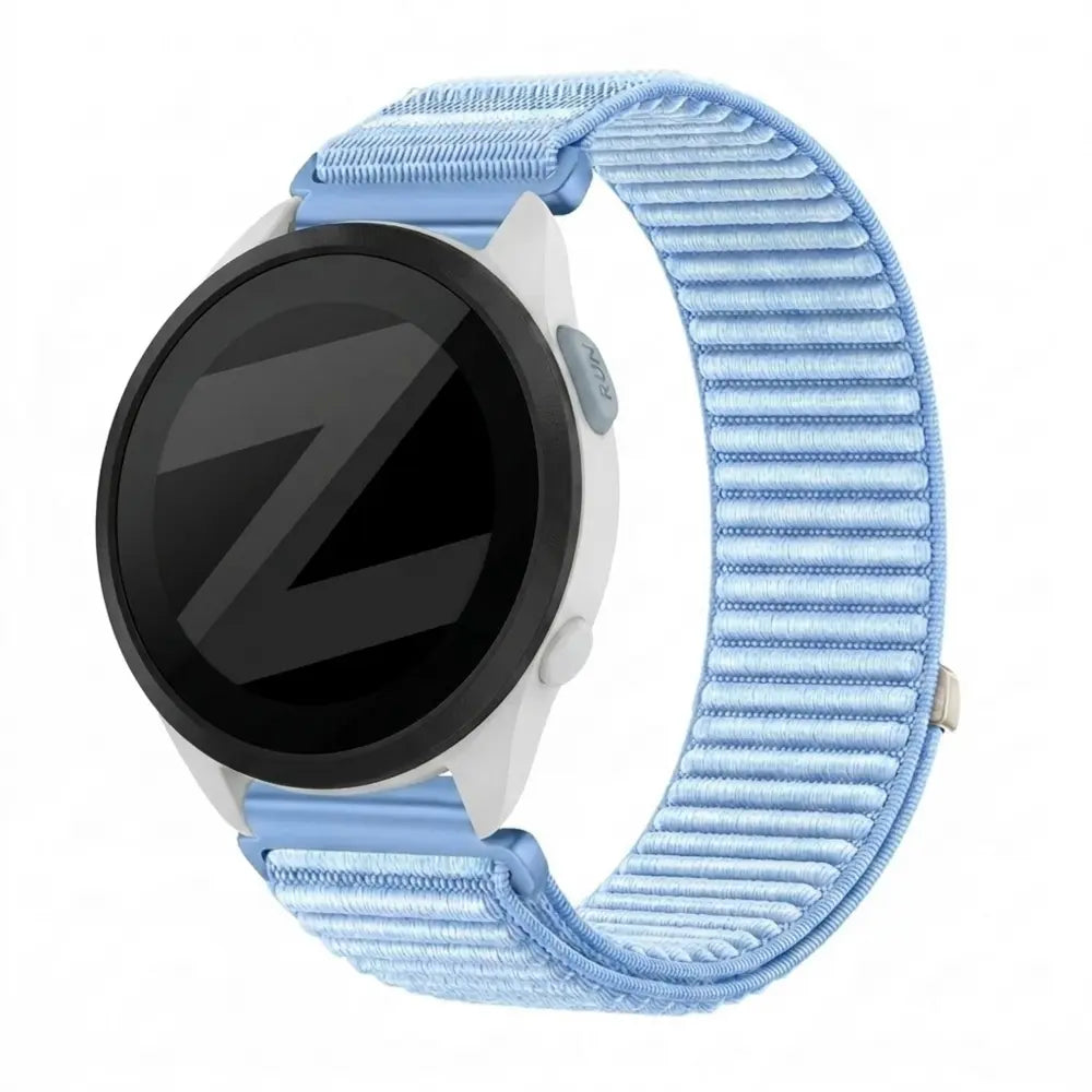 Bandz Garmin Forerunner 165 Nylon Strap 'Wave' (Light Blue)