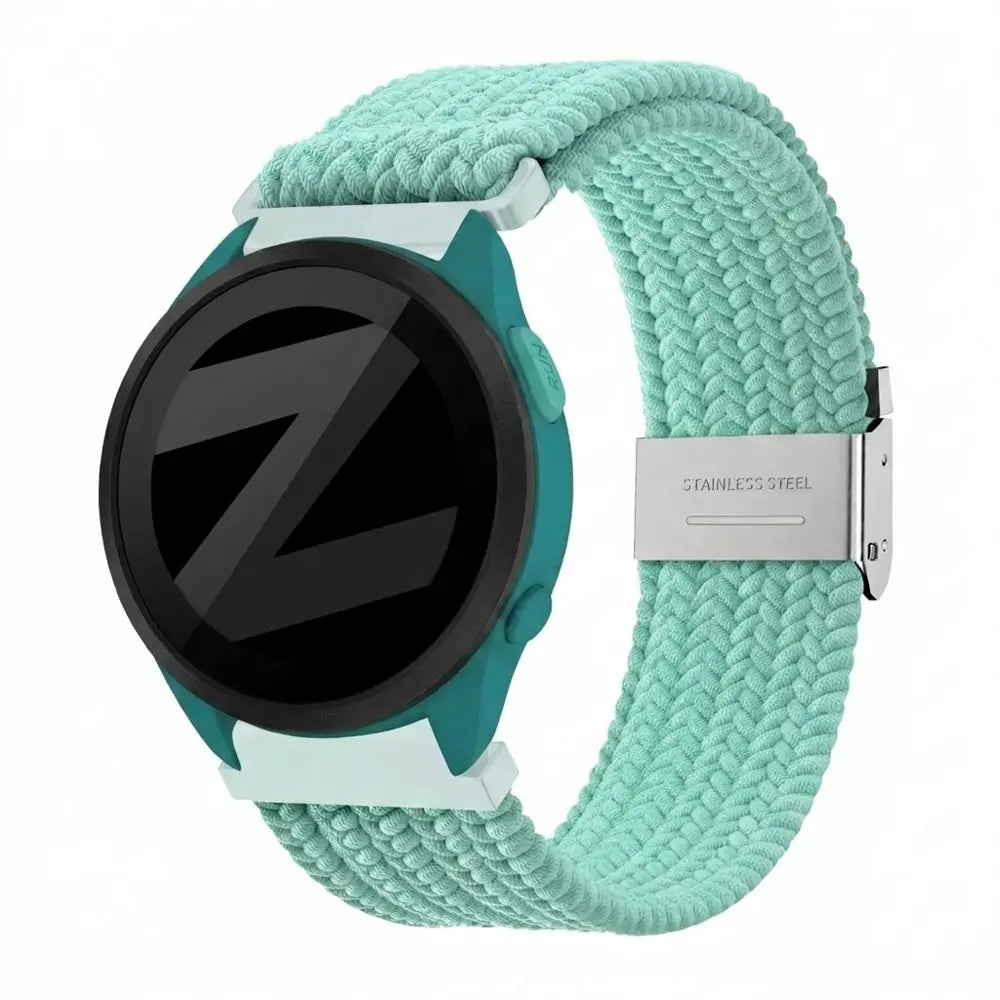 Bandz Garmin Forerunner 165 Woven Nylon Strap (Turquoise)