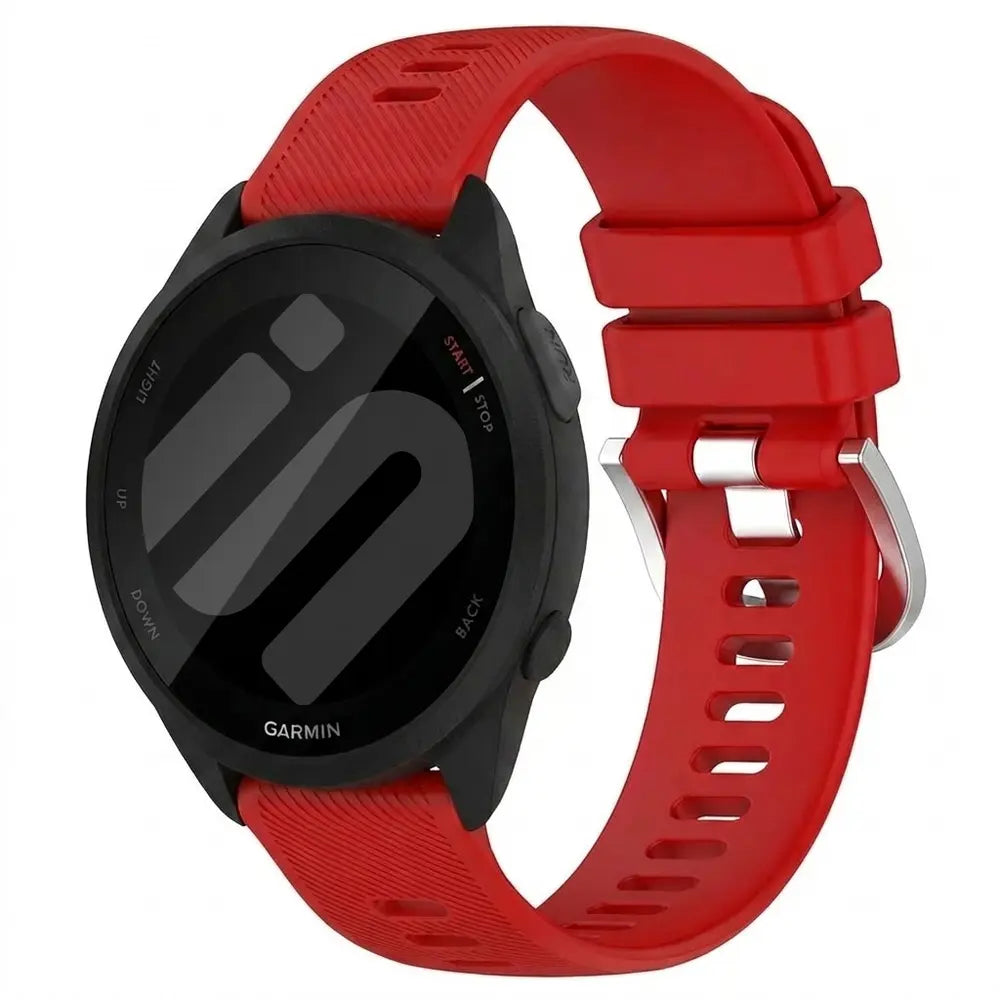 Garmin Forerunner 165 Silicone Classic Strap (Red)