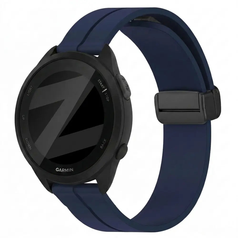 Bandz Garmin Forerunner 165 Silicone Strap with D-Buckle (Dark Blue)