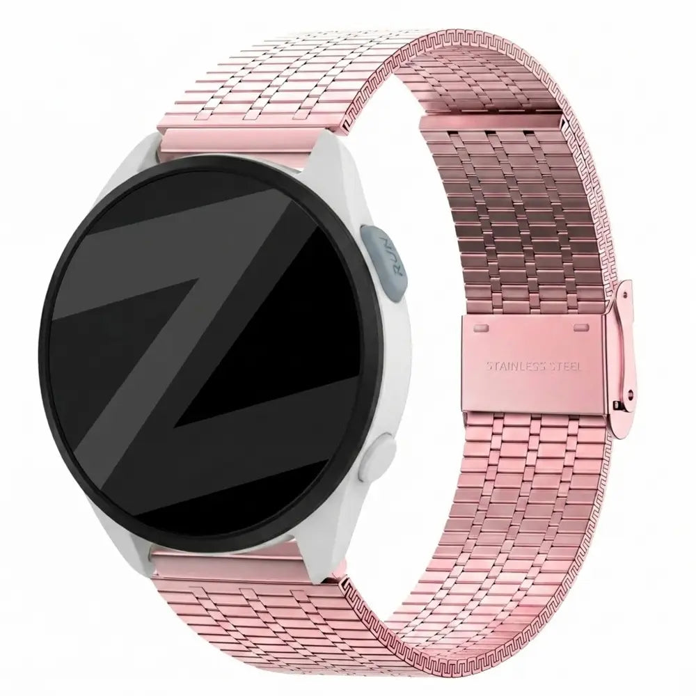 Bandz Garmin Forerunner 165 Adjustable Steel Strap (Pink)