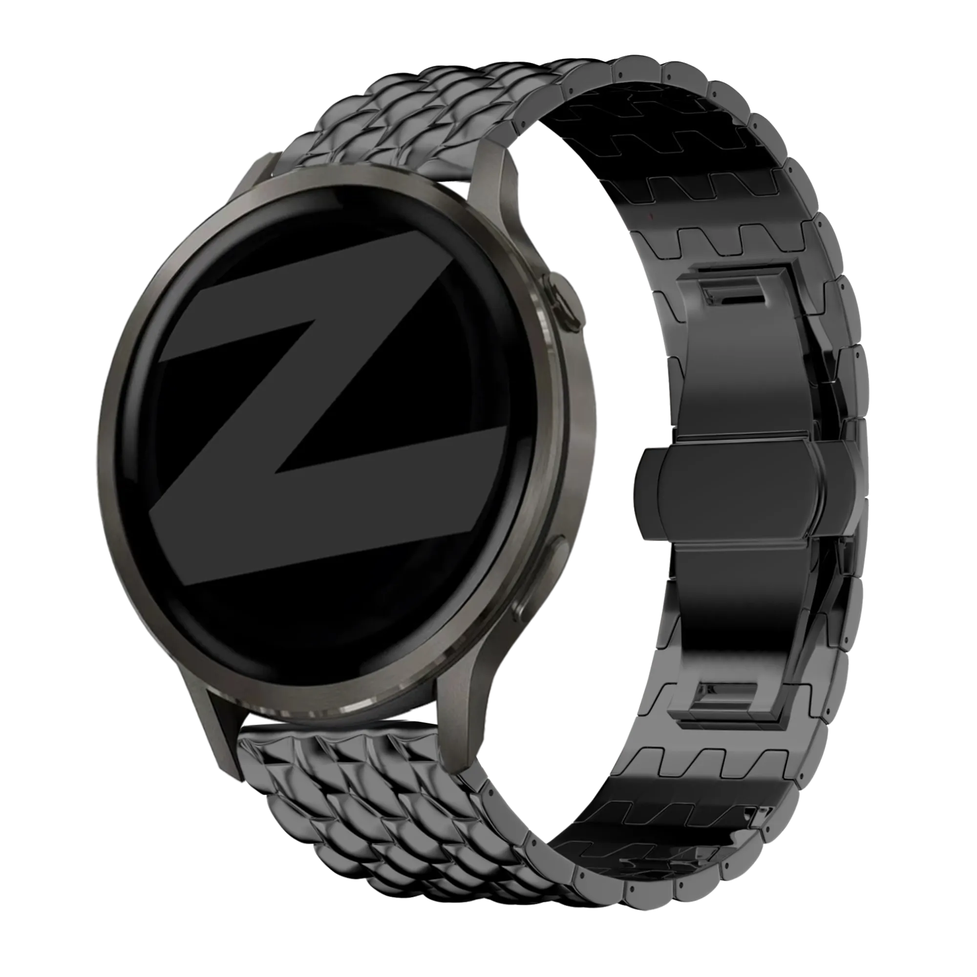 Bandz Bracelet acier 'Dragon' Garmin Bounce 2 (noir)