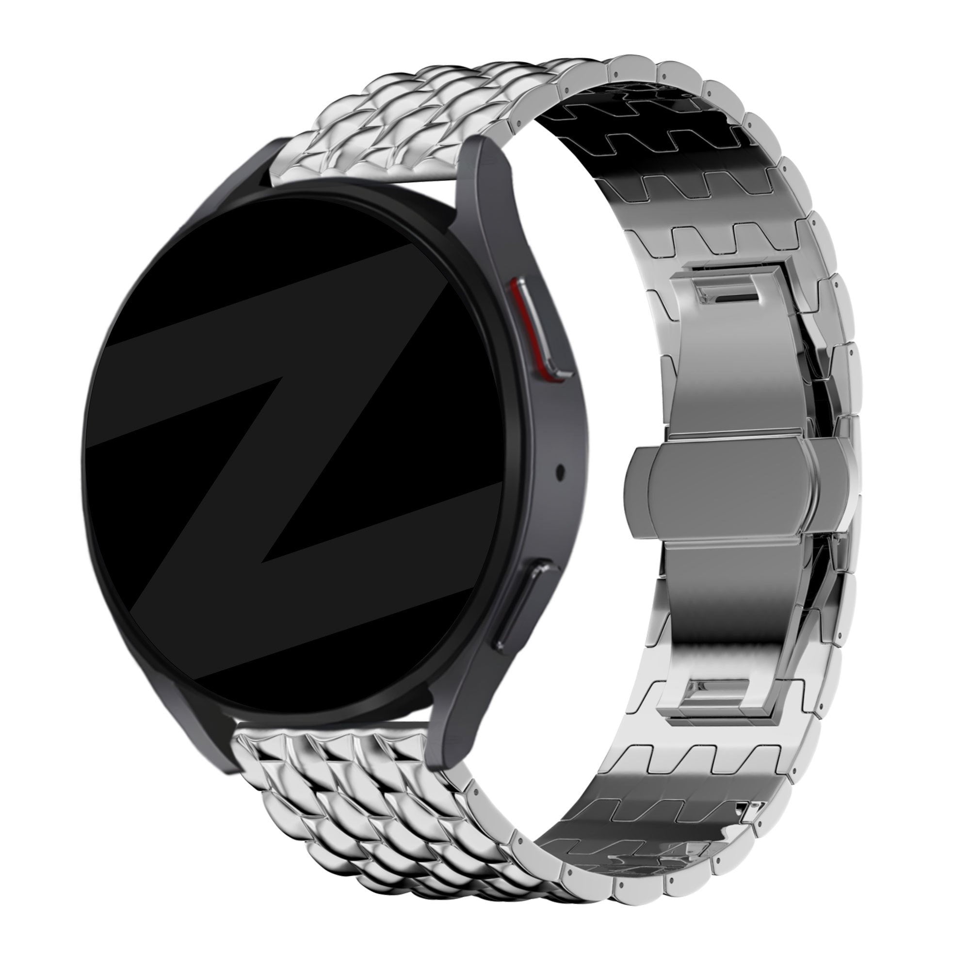 Bandz Garmin Venu SQ Steel Strap 'Dragon' (Silver)