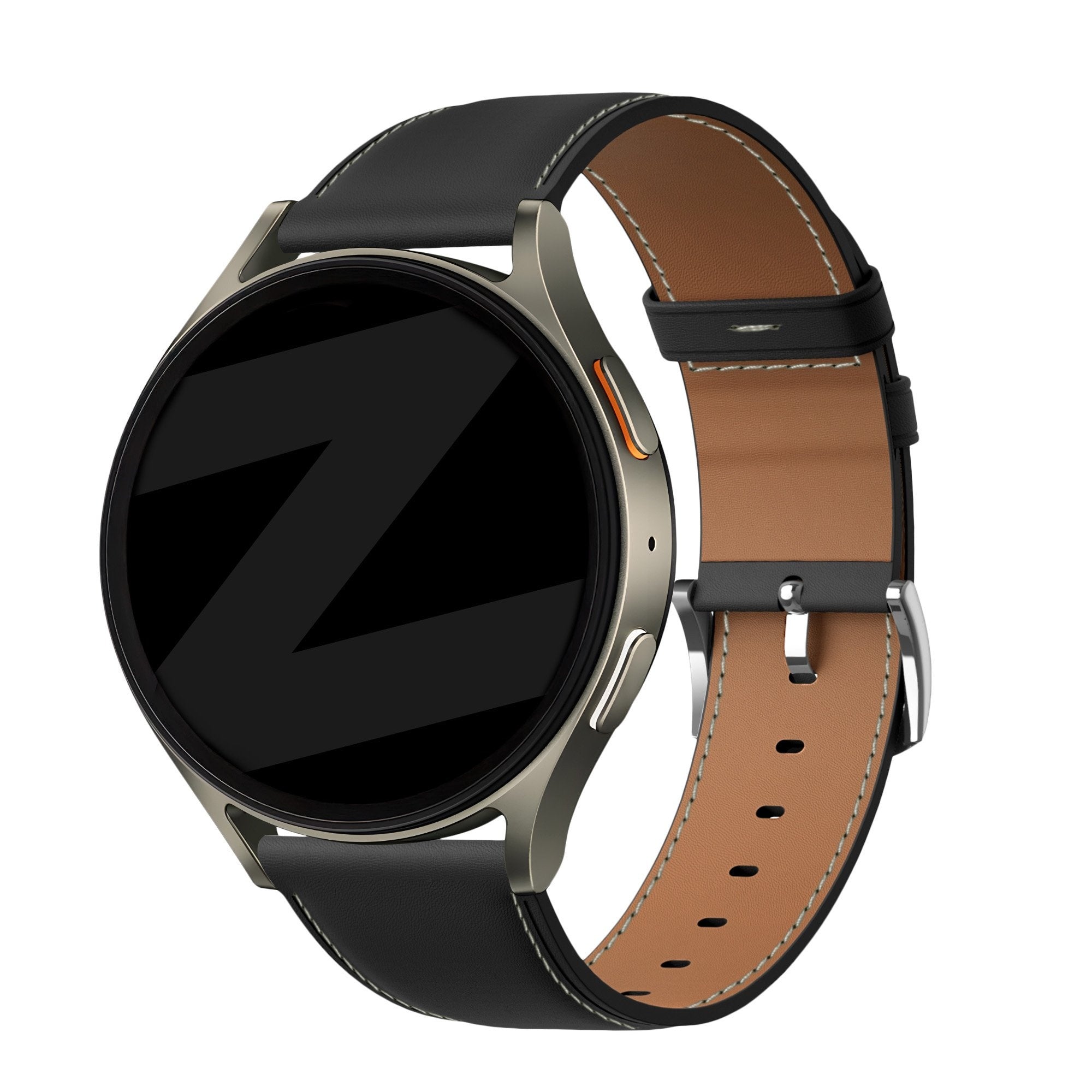 Bandz Bracelet cuir 'Easy Fit' Samsung Galaxy Watch 5 Pro (noir)