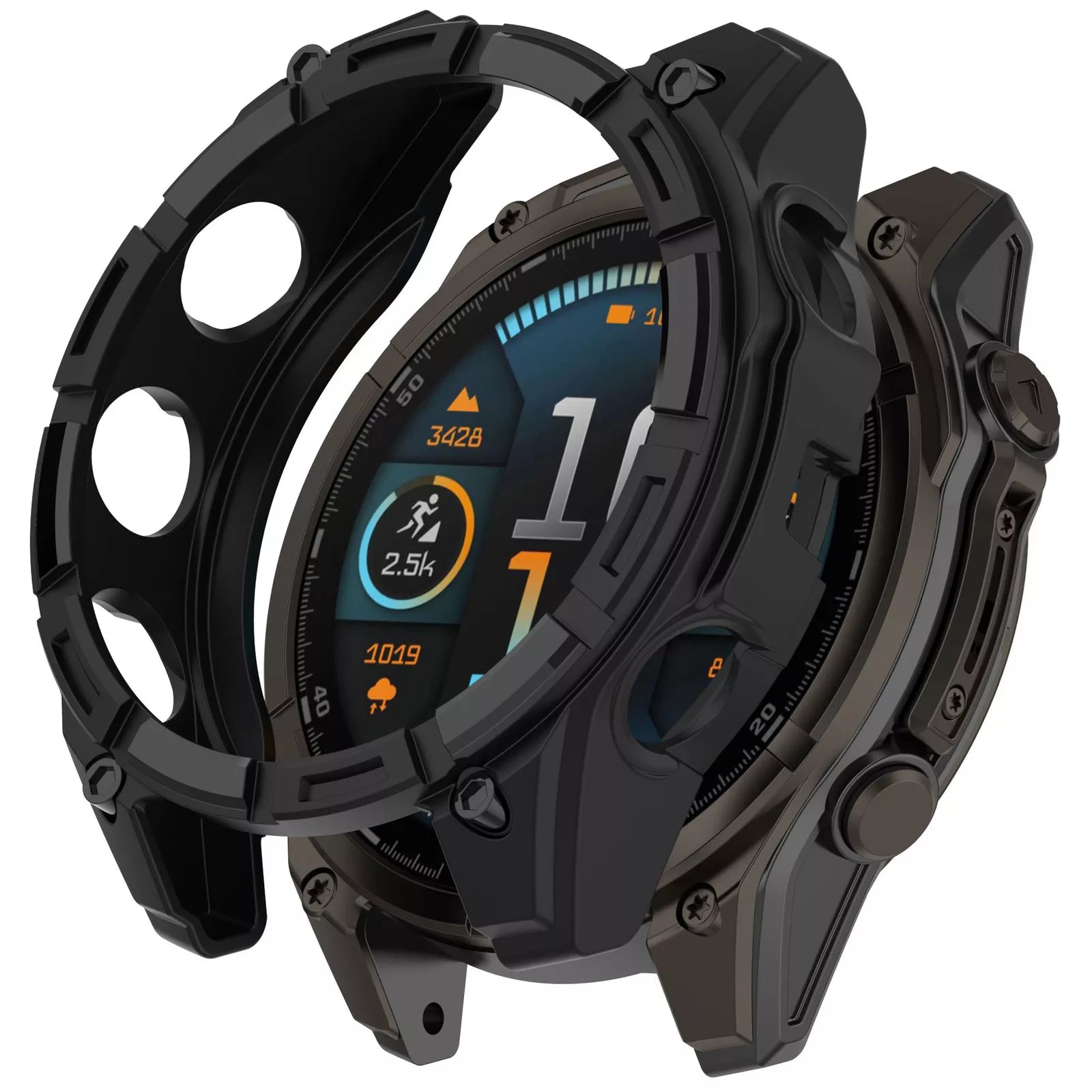 Coque TPU robuste Garmin Fenix 8 - 51mm SOLAR (noir)