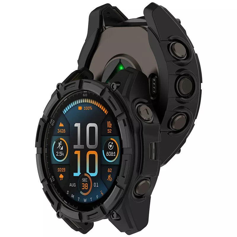 Coque TPU robuste Garmin Fenix 8 - 51mm SOLAR (noir)