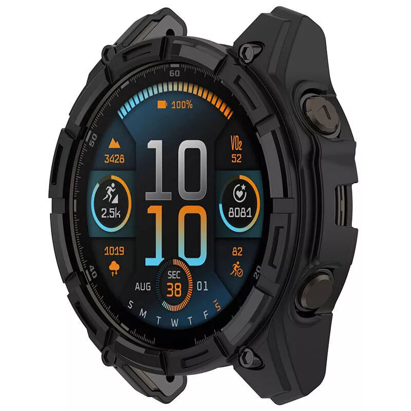 Coque TPU robuste Garmin Fenix 8 - 51mm SOLAR (noir)