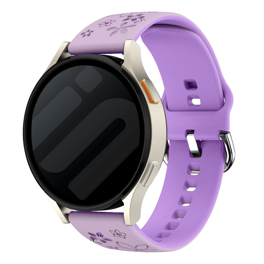 Bracelet silicone à fleurs ICE Smart ST 2.0 Round 1.20 (lavande/violet)