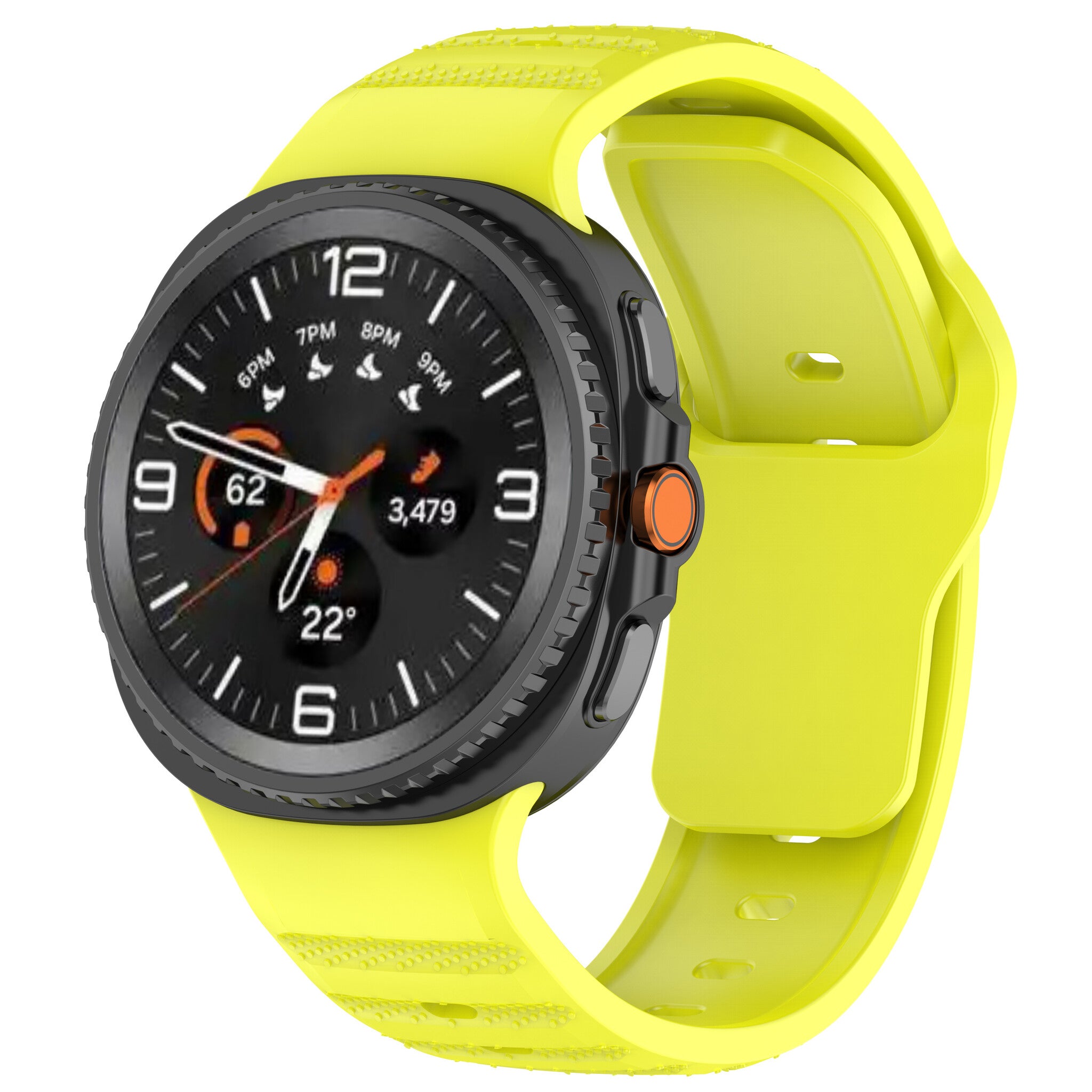 Samsung Galaxy Watch 8 - 40mm Outdoor Silicone Strap (Lime)