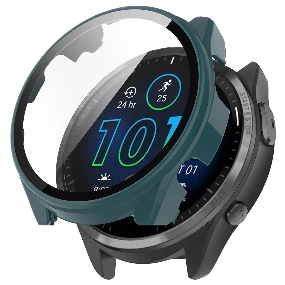 Coque rigide avec verre Garmin Forerunner 965 (vert)
