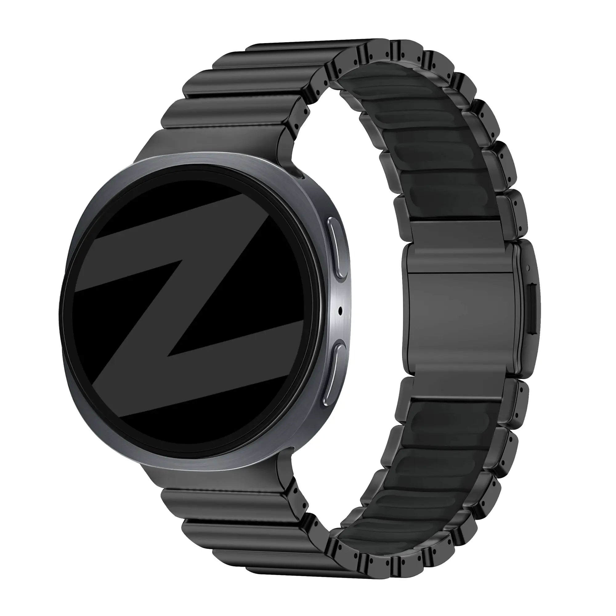 Bandz Samsung Galaxy Watch 9 - 44mm Titanium Strap 'Hybrid' (Black)