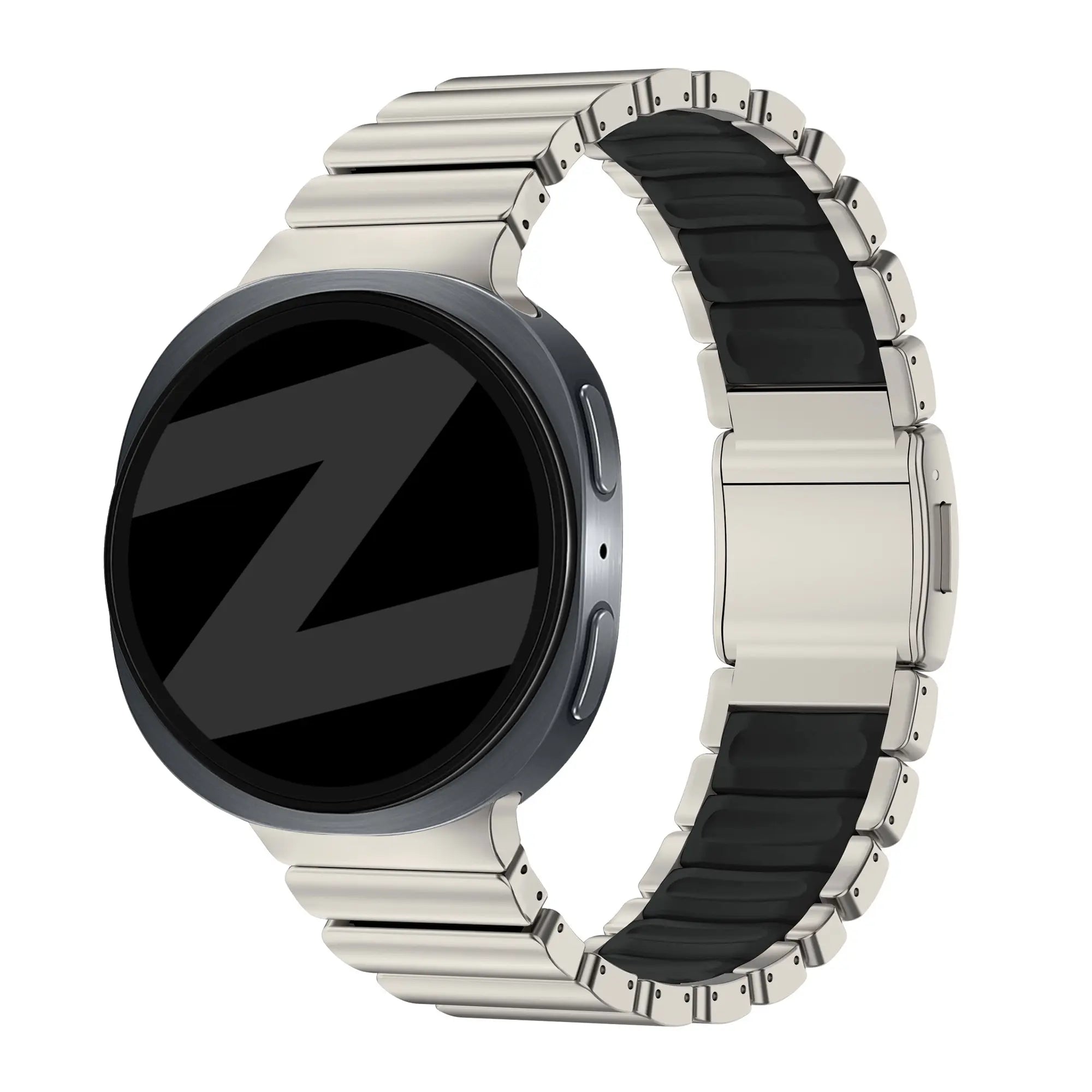 Bandz Bracelet titane 'Hybrid' Samsung Galaxy Watch 9 - 40mm (titane/noir)