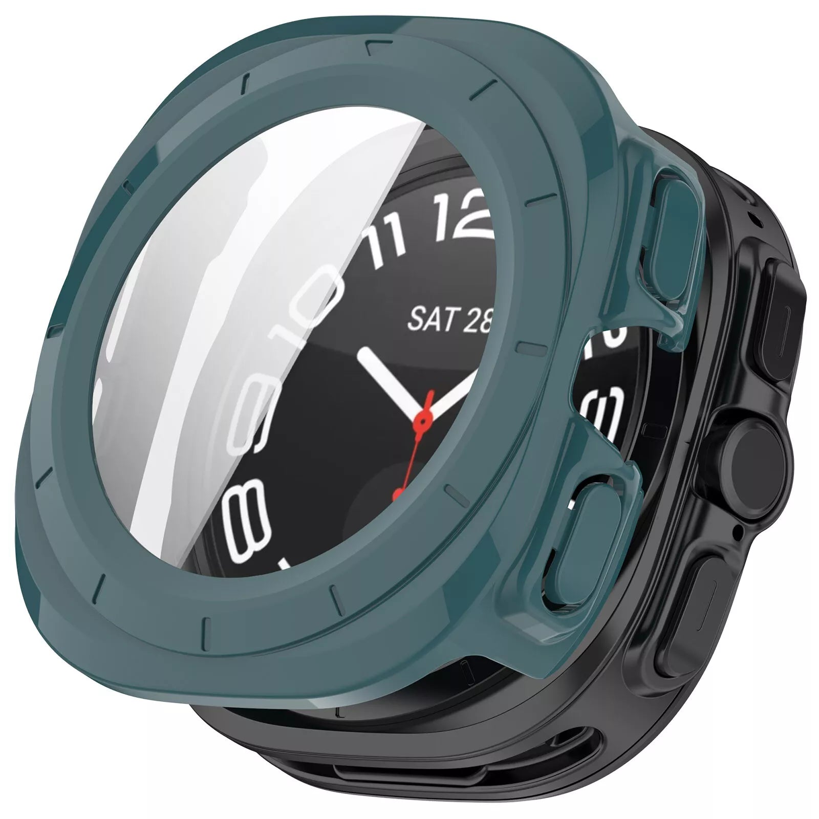 Coque rigide avec verre Samsung Galaxy Watch Ultra (vert sapin)