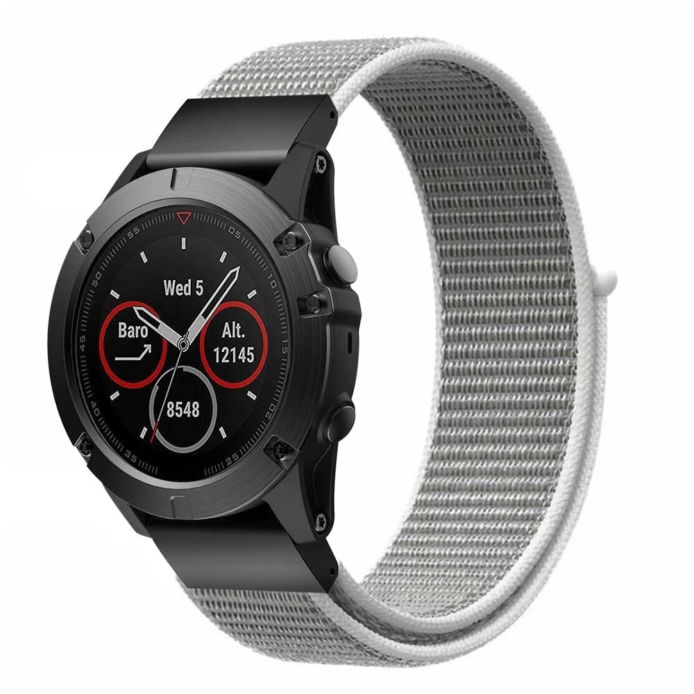 Nylon Strap, seashell, on a watch, 3/4 front view