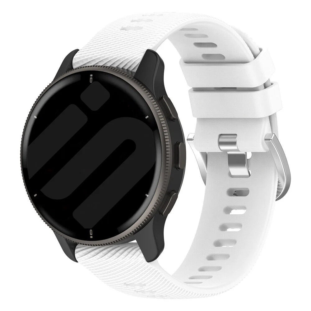 Garmin Vivoactive 6 Silicone Strap (White)