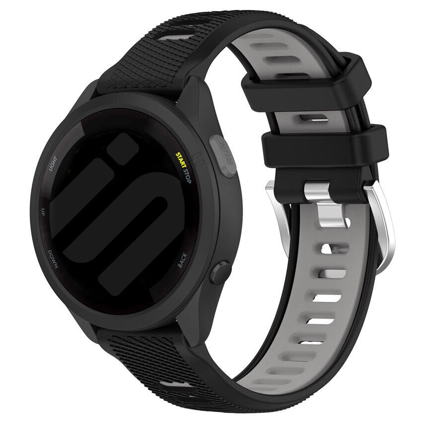 Garmin Venu 4 - 45mm Buckled Sport Strap (Black/Grey)