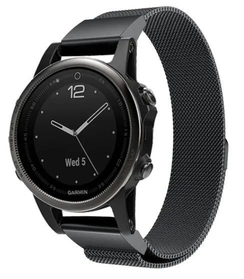 Bracelet milanais Garmin Approach S70 - 42mm (noir)