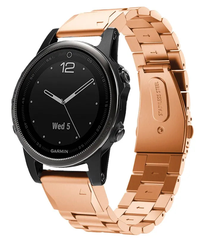 Bracelet acier Garmin Approach S70 - 42mm (rose or)