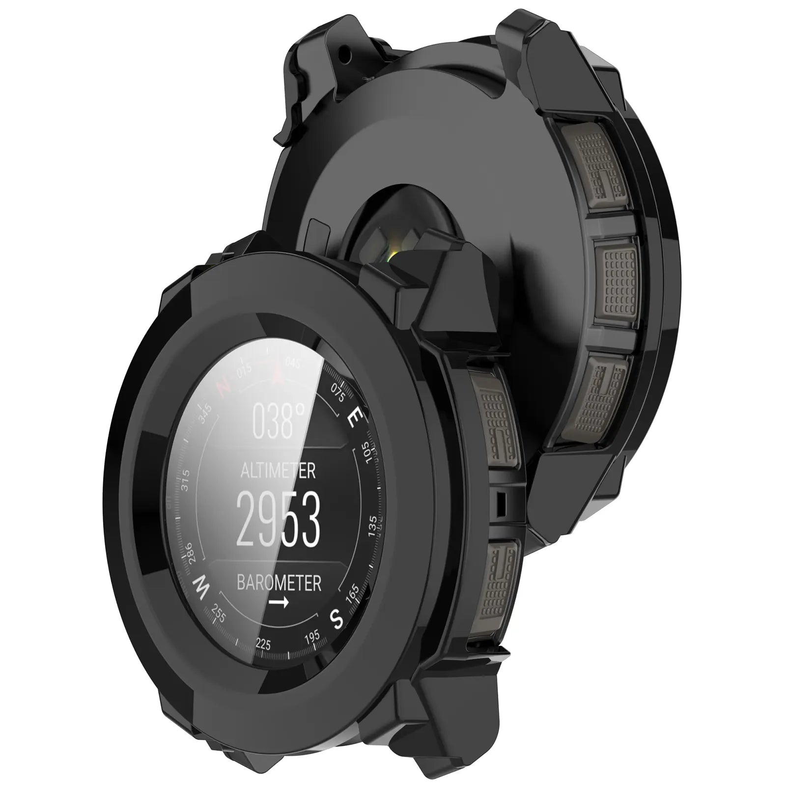 Garmin Instinct 3 - 45mm PC Case with Glass (Black)