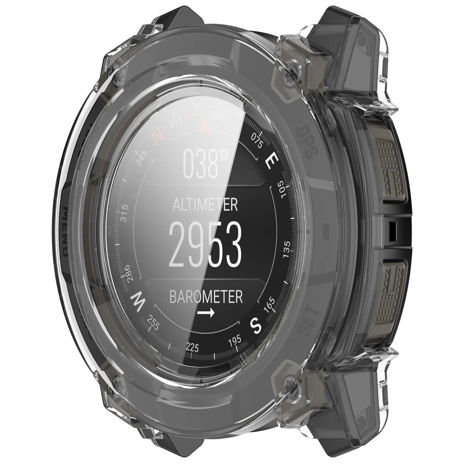 Coque en verre PC Garmin Instinct 3 - 45mm (transparent)