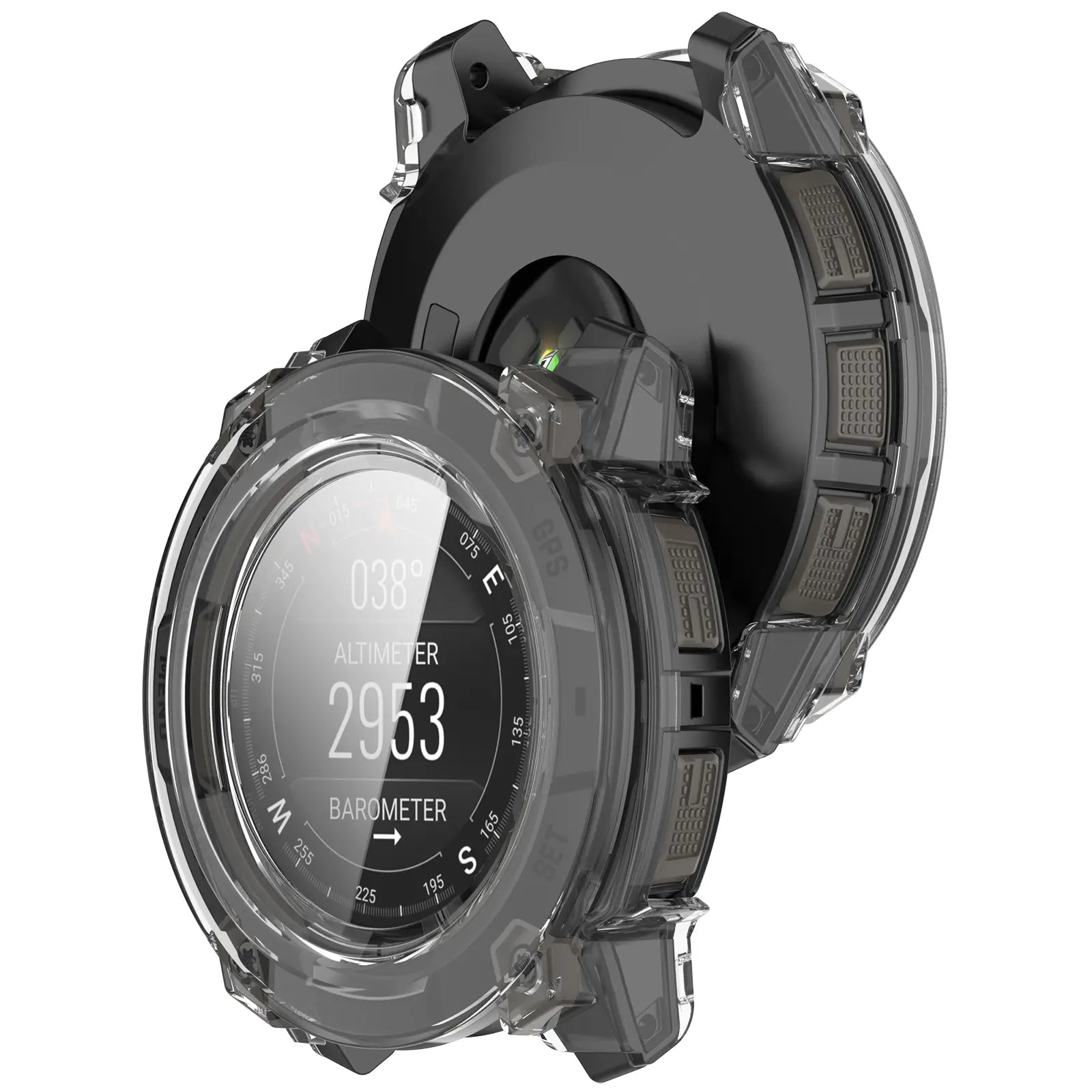 Coque en verre PC Garmin Instinct 3 - 45mm (transparent)