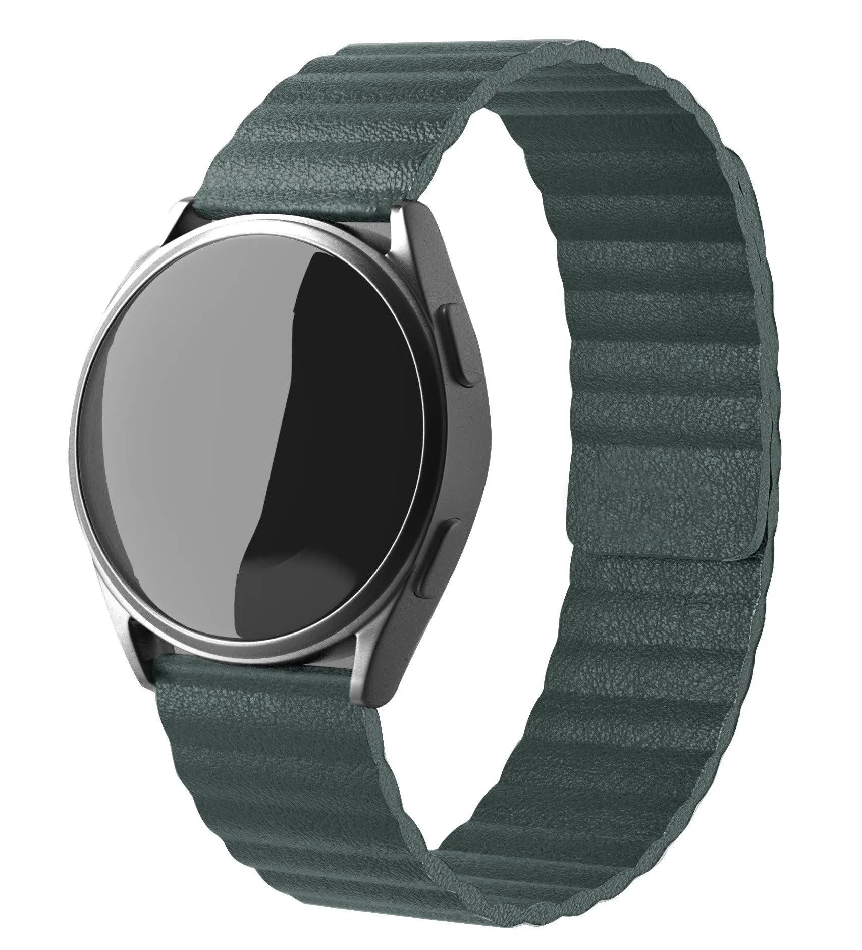 Bracelet cuir Loop Amazfit GTS 4 (vert sapin)