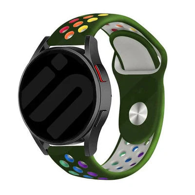 Amazfit Bip 6 Sport Strap (Dark Green/Colourful)
