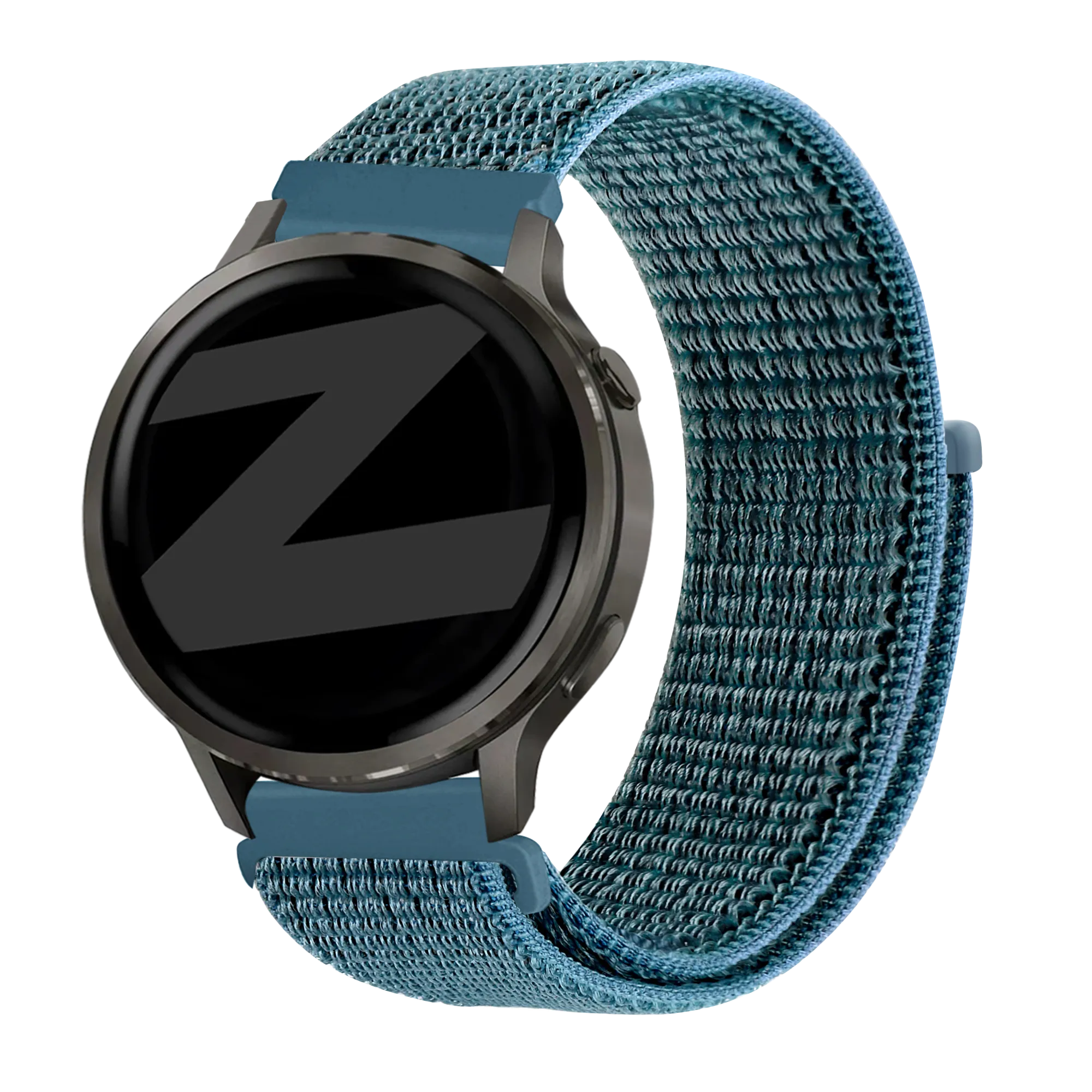 Bandz Garmin Vivoactive 4s Nylon Loop Strap (Green-Grey)