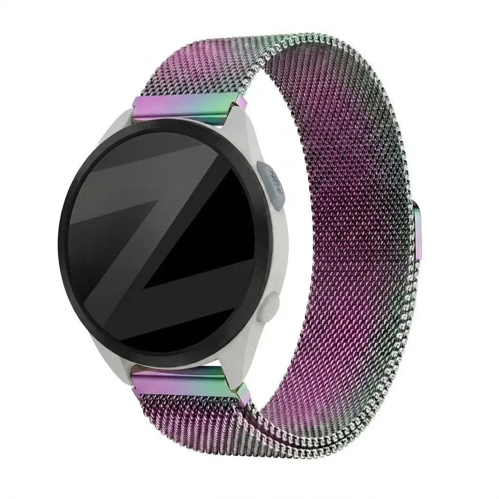 Bandz Garmin Forerunner 165 Milanese Loop Strap (Rainbow)