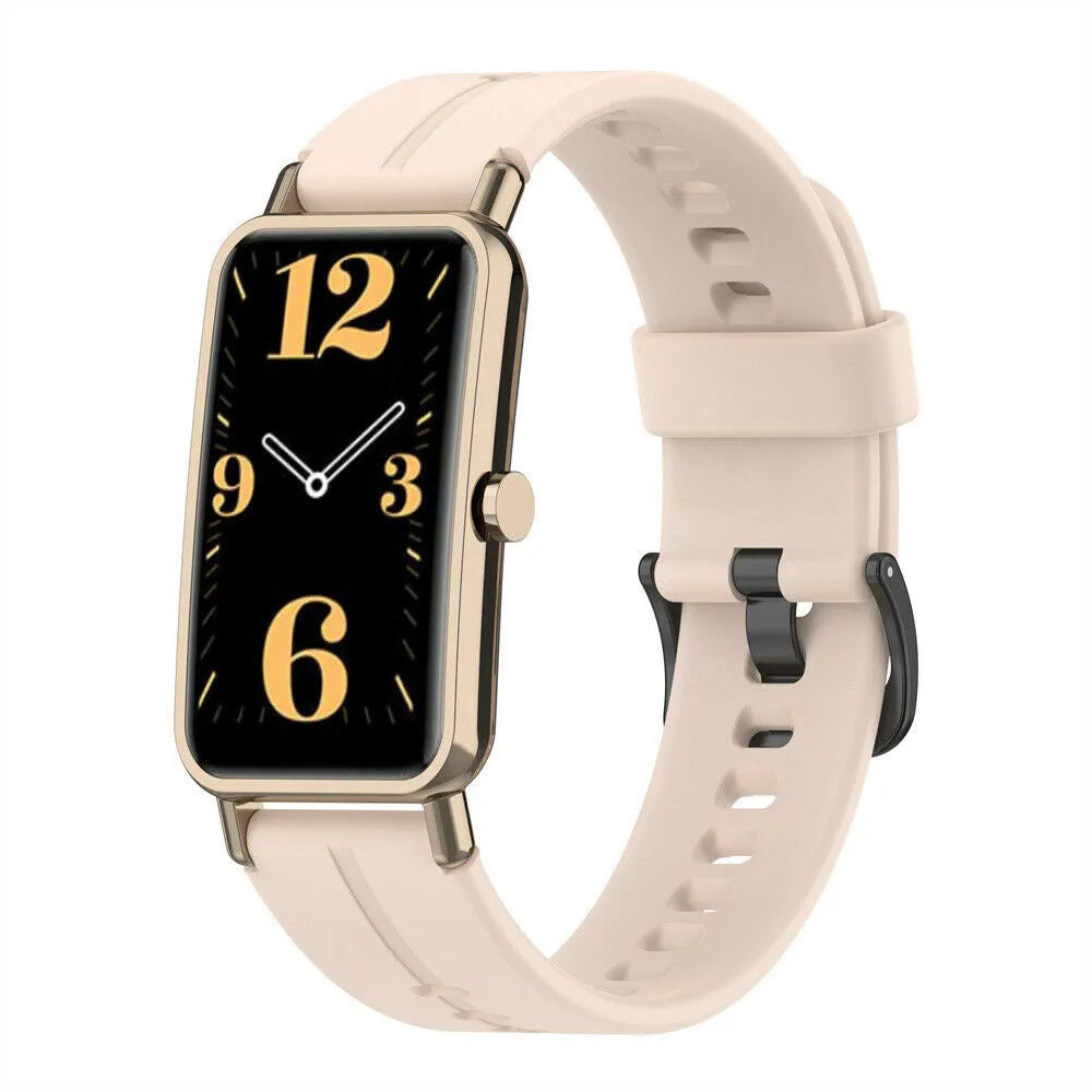 Silicone Strap, on a watch, 3/4 front view