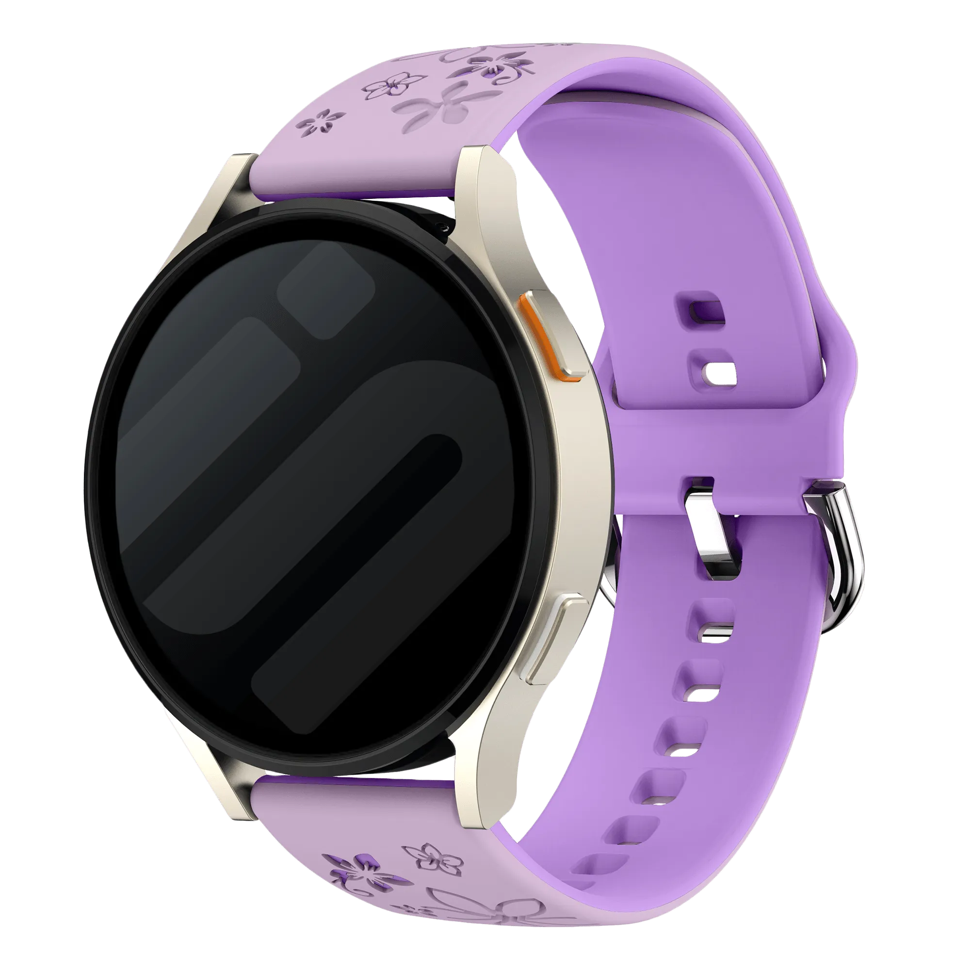 Coros Apex 42mm Flower Silicone Strap (Lavender/Purple)