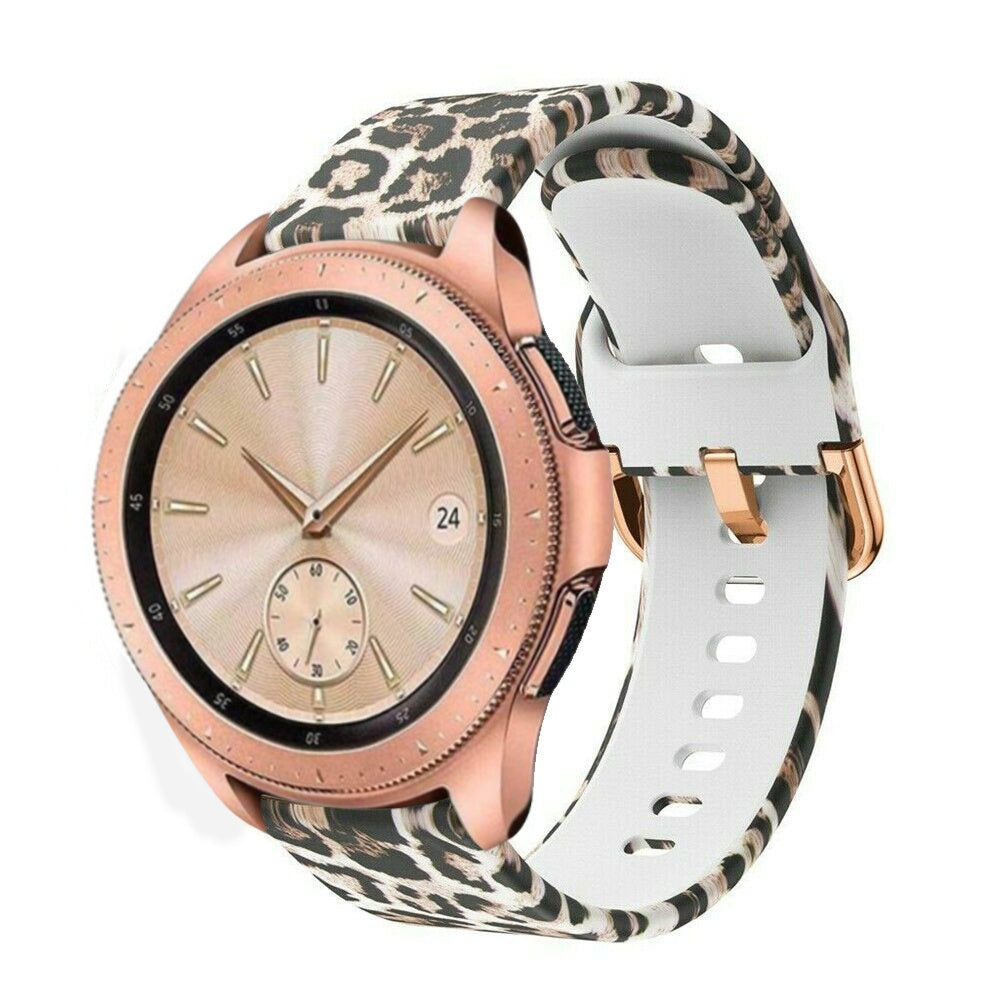 Bracelet montre silicone 20mm - universal (leopard)
