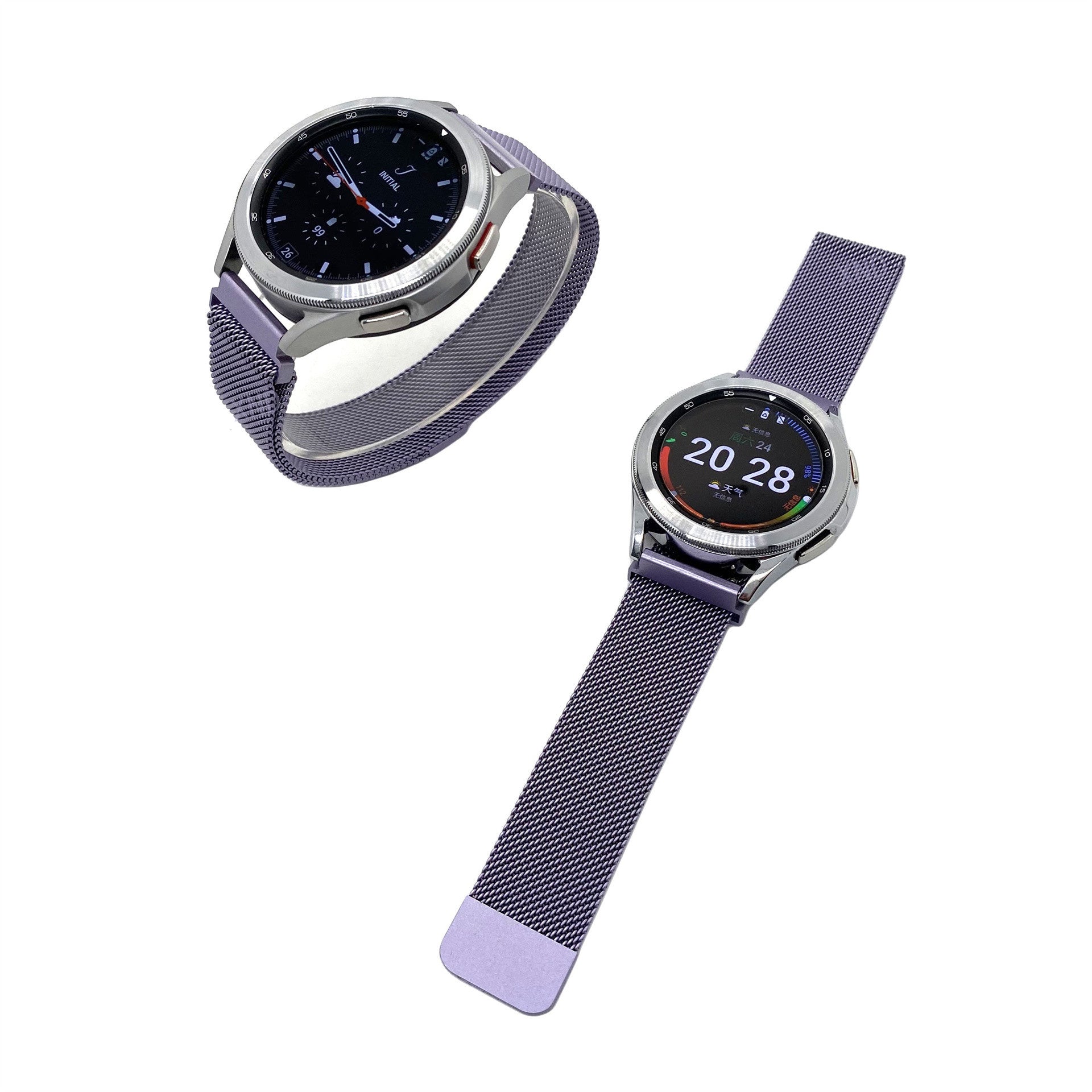 Bracelet milanais Huawei Watch GT 3 42mm (violet clair)