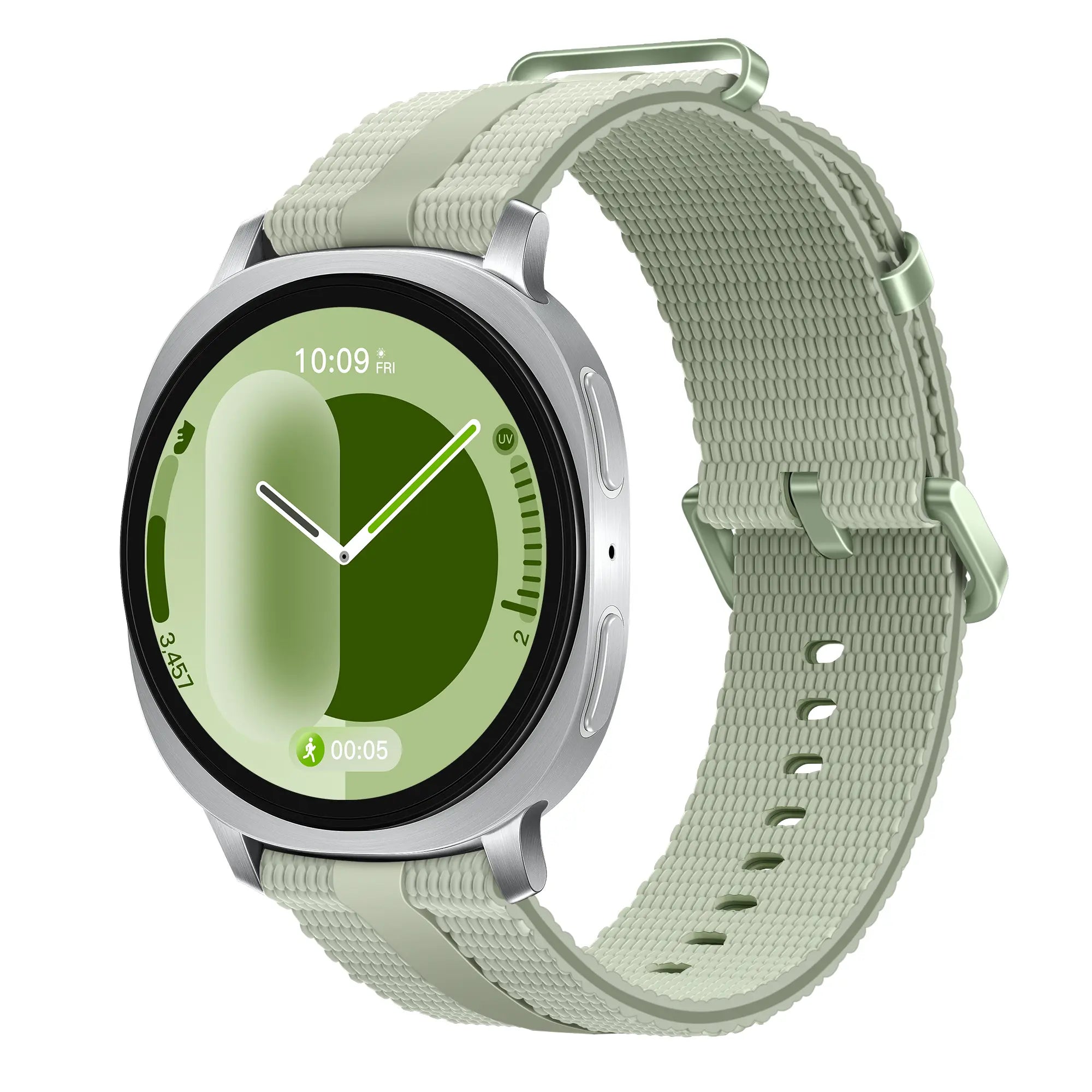 Bracelet active silicone Samsung Galaxy Watch 9 - 44mm (vert clair)