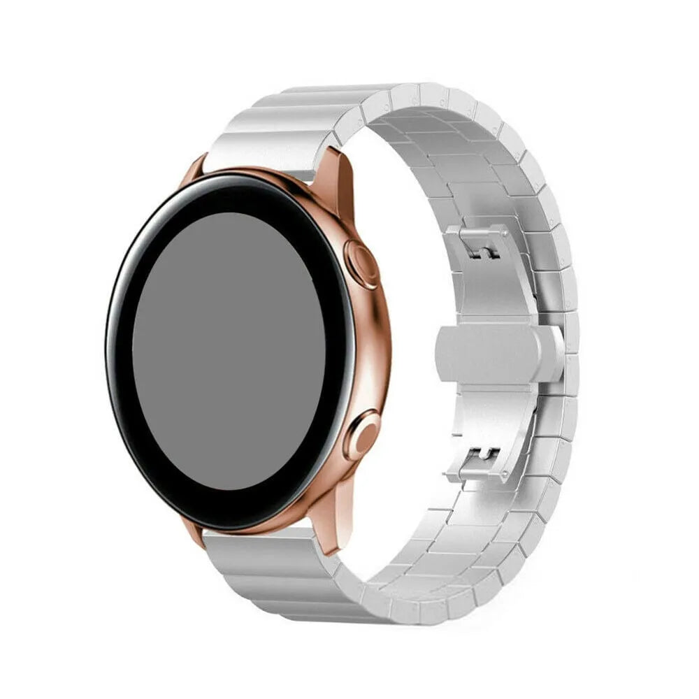 Bracelet acier Garmin Forerunner 265s (argent)