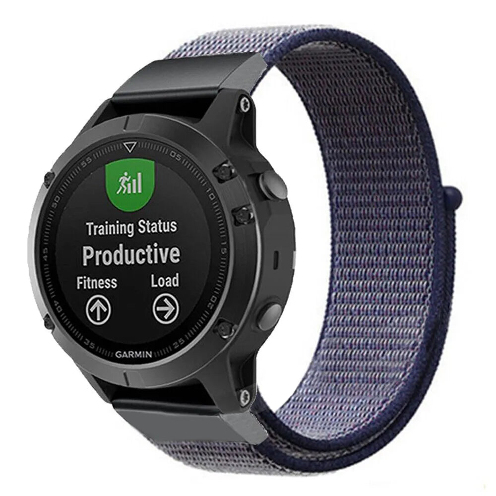 Bracelet nylon Garmin D2 Bravo (bleu)