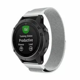 Bracelet Milanais Garmin Instinct 3 - 45mm (argent)