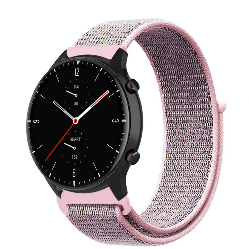 Nylon Strap, on a watch, 3/4 front view