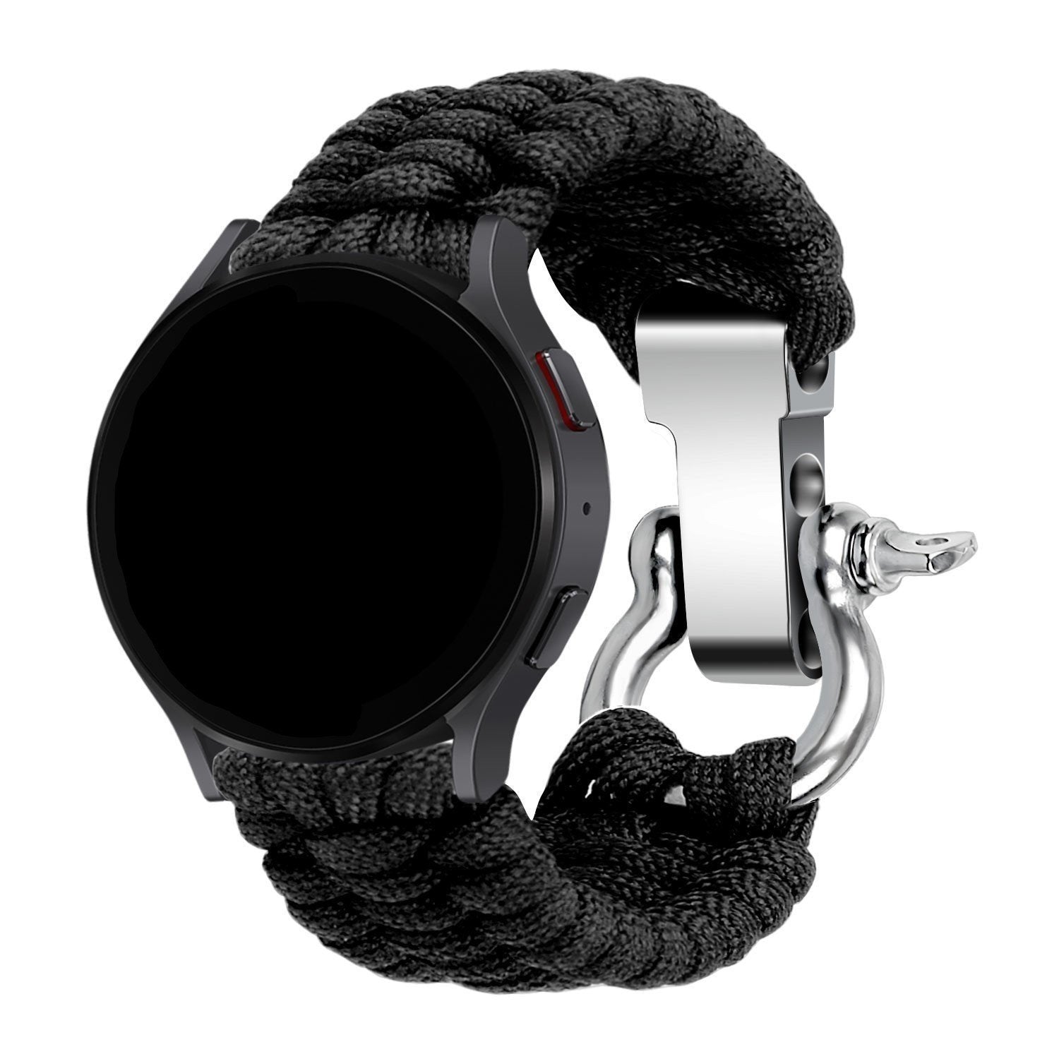 Bracelet corde en nylon Huawei Watch GT 5 Pro 46mm (noir)
