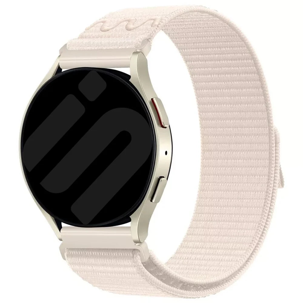 Nylon Strap, starlight, on a watch, 3/4 front view