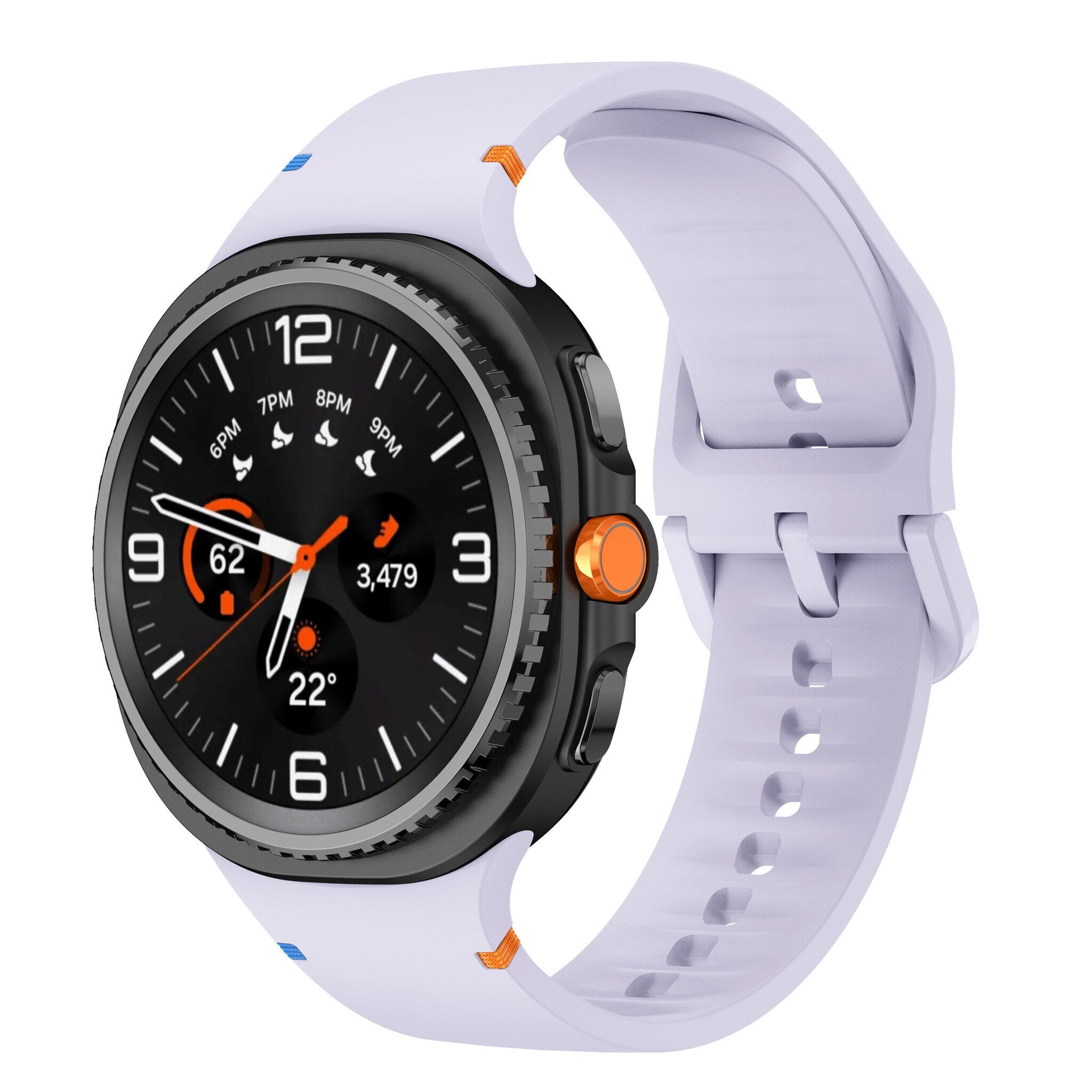 Samsung Galaxy Watch 9 - 40mm Silicone Strap (Light Purple)