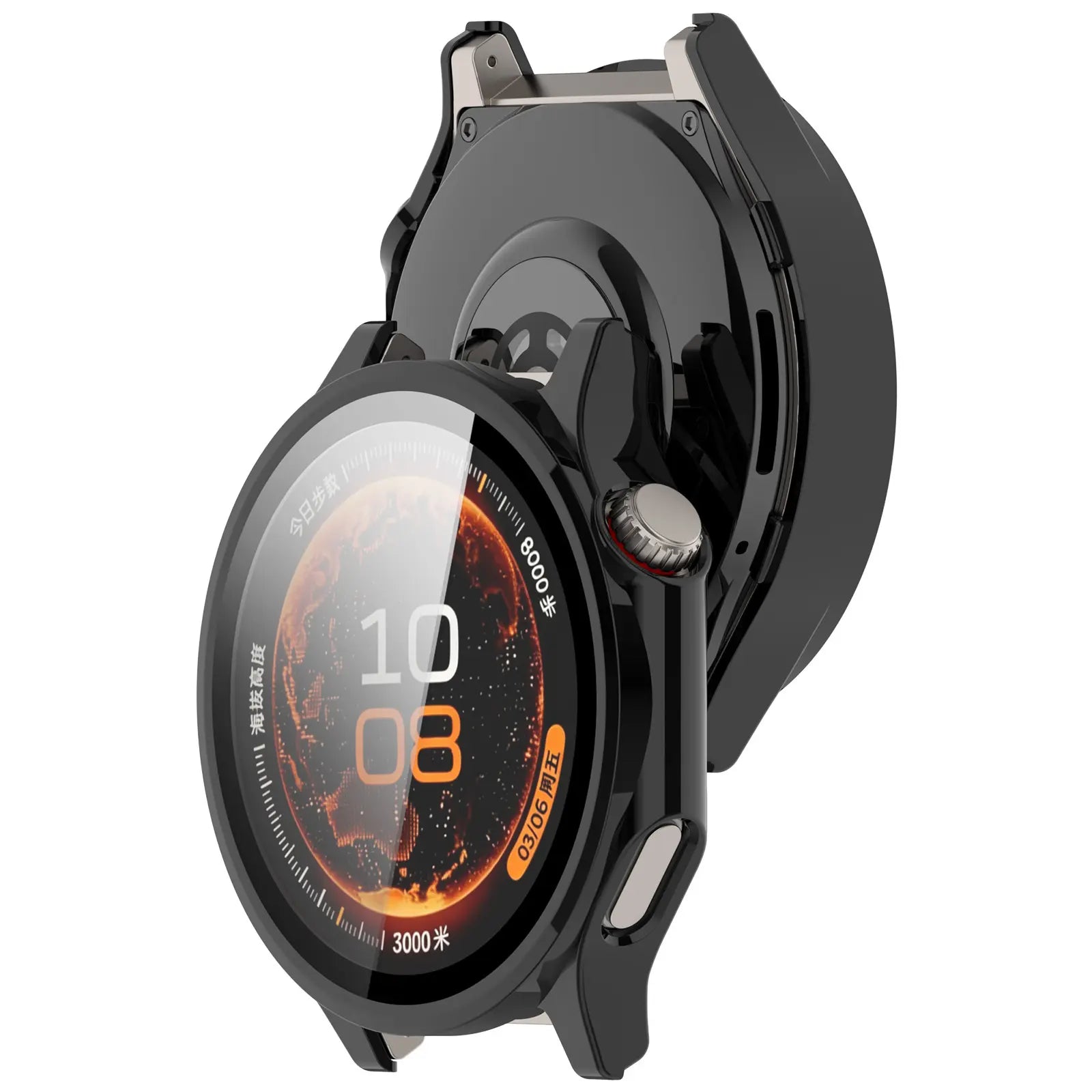OnePlus Watch 4 (47mm) Protection d'écran rigide en verre (Noir)