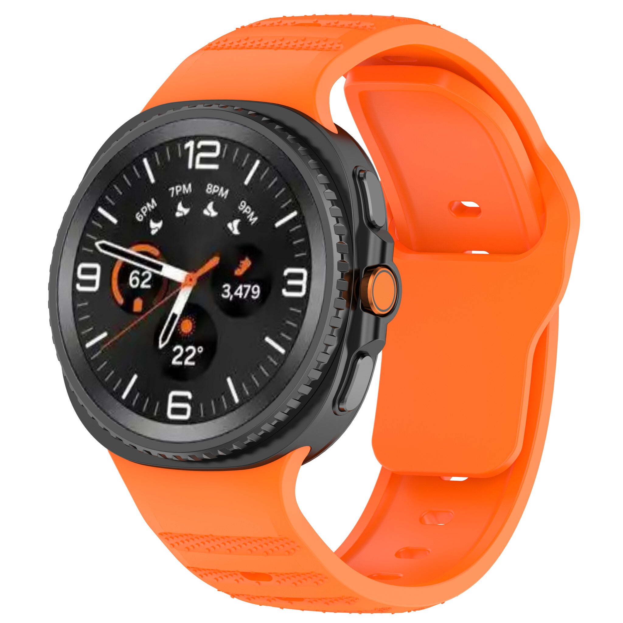 Bracelet silicone Outdoor Samsung Galaxy Watch 9 - 44mm (orange)