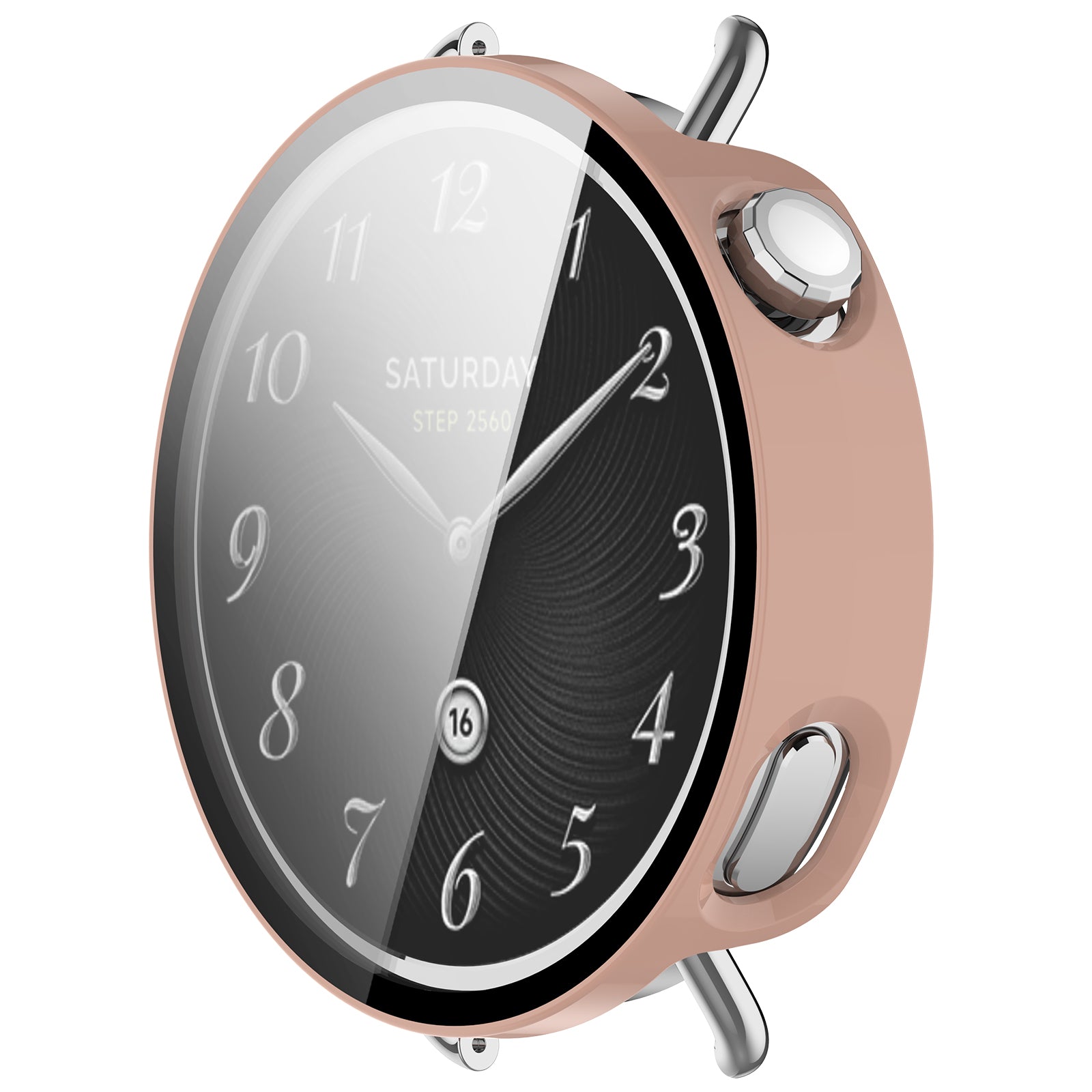Coque PC avec verre Xiaomi Watch S4 - 41mm (rose)