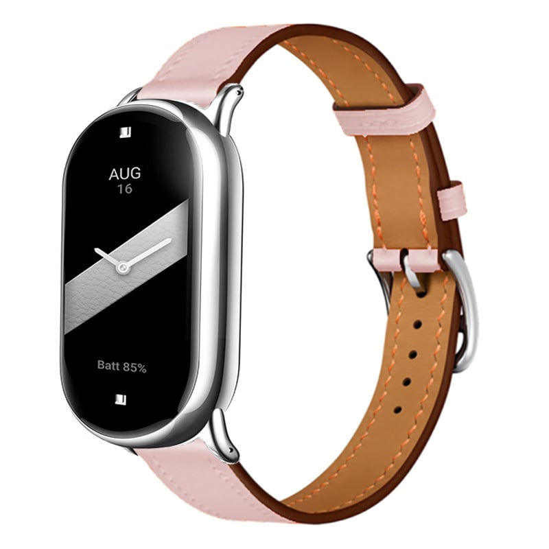 Bracelet en cuir Xiaomi Smart Band 9 (rose)