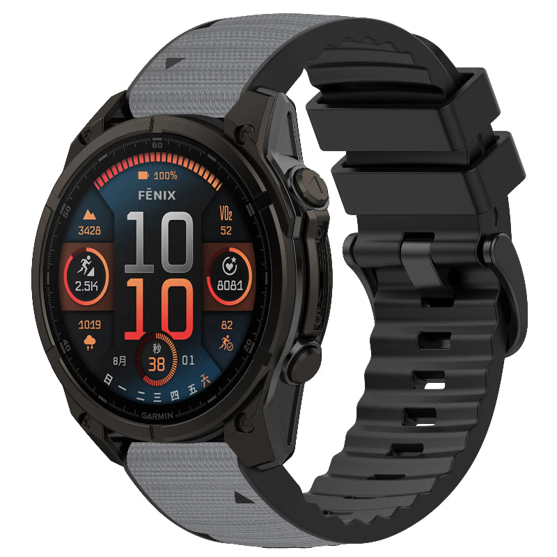 Garmin Forerunner 955 Hybrid Nylon Strap (Light Grey)