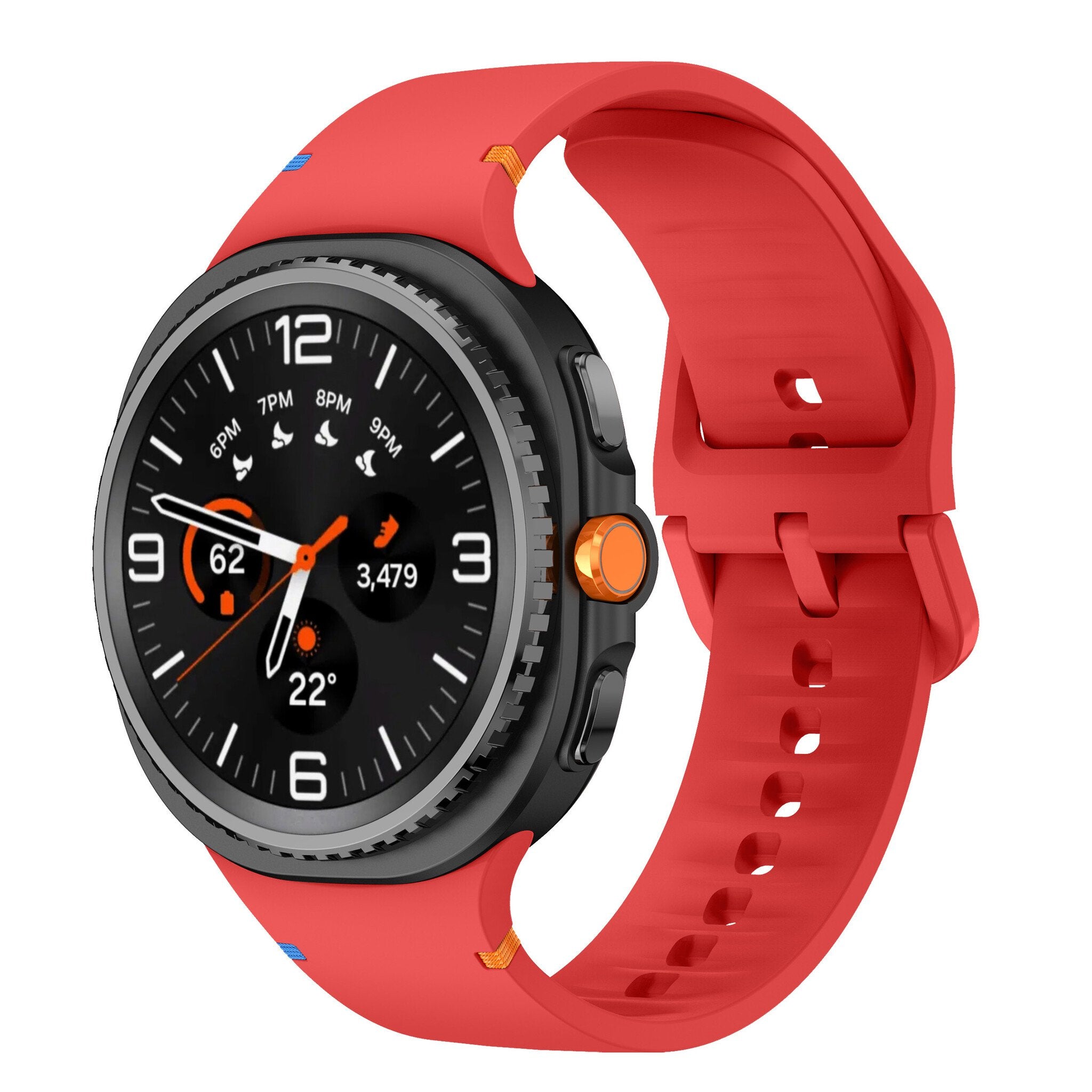 Samsung Galaxy Watch 9 - 44mm Silicone Strap (Red)