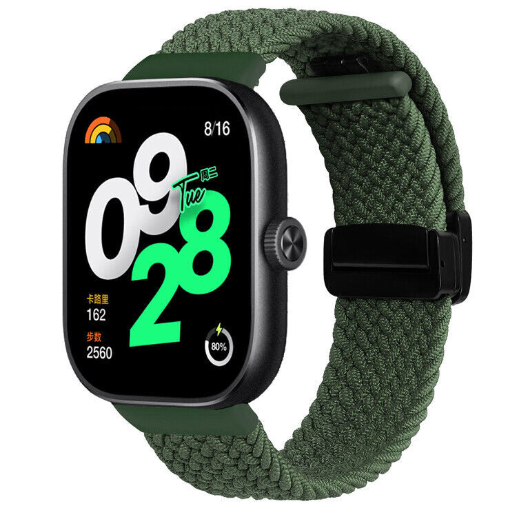 Bracelet tressé avec boucle en D Xiaomi Smart Band 10 Pro (vert)